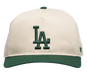 Adult Los Angeles Dodgers '47 Natural Cream/Green 2 Tone Logo Hitch Adjustable Snapback Hat - Men's