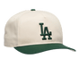 Adult Los Angeles Dodgers '47 Natural Cream/Green 2 Tone Logo Hitch Adjustable Snapback Hat - Men's