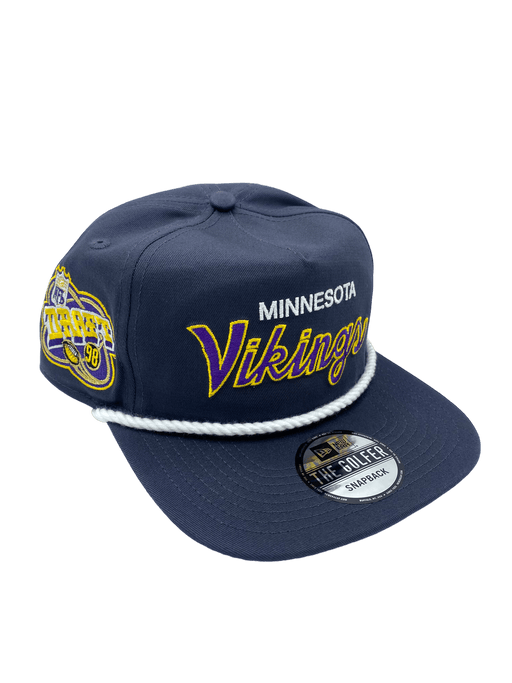 Minnesota Vikings New Era Custom Gray Golfer Adjustable Snapback Hat