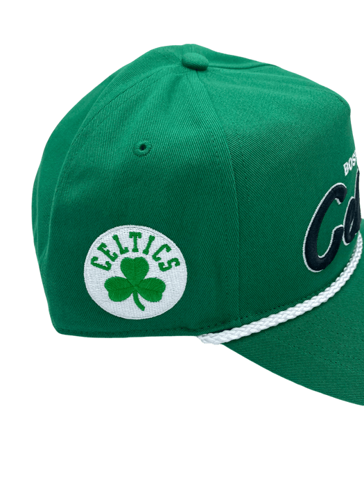 47 Brand Snapback Hat OSFM / Green Boston Celtics '47 Crosstown Script Hitch Green Adjustable Snapback Hat