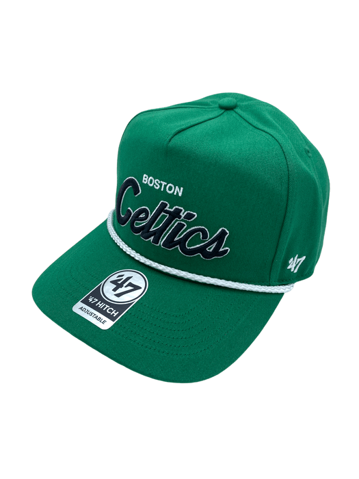 47 Brand Snapback Hat OSFM / Green Boston Celtics '47 Crosstown Script Hitch Green Adjustable Snapback Hat