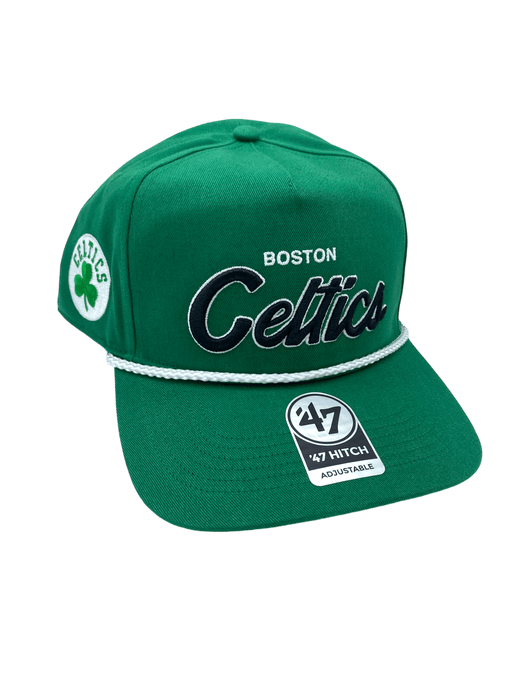 47 Brand Snapback Hat OSFM / Green Boston Celtics '47 Crosstown Script Hitch Green Adjustable Snapback Hat