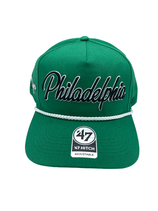 47 Brand Snapback Hat OSFM / Green Philadelphia Eagles '47 Overhand Hitch Green Adjustable Snapback Hat