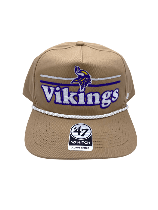 47 Brand Snapback Hat OSFM / Khaki Adult Minnesota Vikings '47 Khaki City Line Hitch Adjustable Snapback Hat - Men's