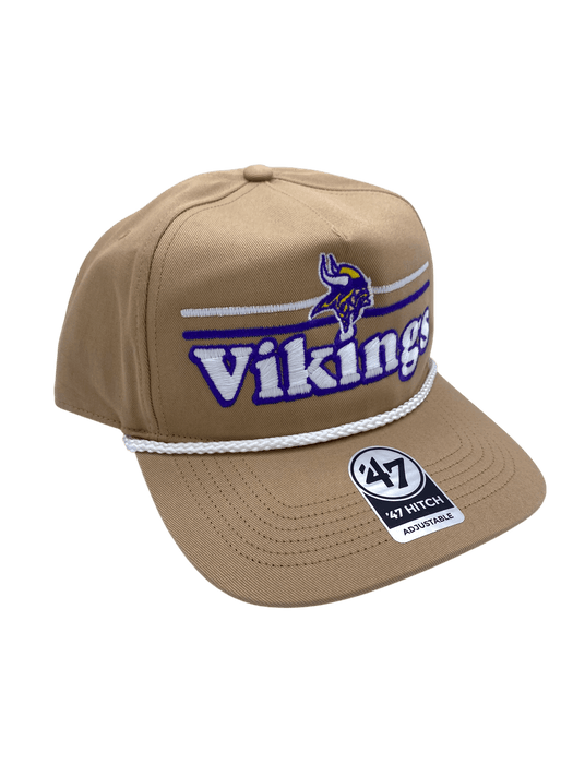 47 Brand Snapback Hat OSFM / Khaki Adult Minnesota Vikings '47 Khaki City Line Hitch Adjustable Snapback Hat - Men's