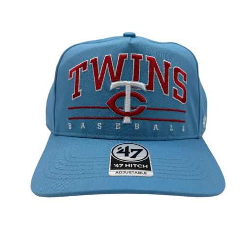 47 Brand Snapback Hat OSFM / Lt Blue Adult Minnesota Twins Cooerstown '47 Lt Blue Roscoe Hitch Adjustable Snapback Hat - Men's