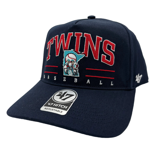 47 Brand Snapback Hat OSFM / Navy Adult Minnesota Twins Cooerstown '47 Navy Roscoe Hitch Adjustable Snapback Hat - Men's