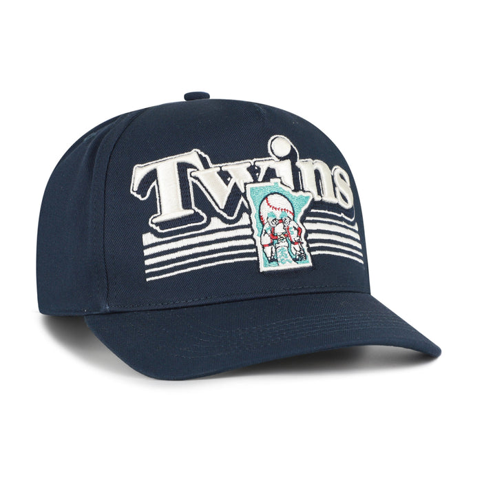 47 Brand Snapback Hat OSFM / Navy Adult Minnesota Twins Cooperstown '47 Script Fade Hitch Navy Adjustable Snapback Hat - Men's