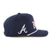 47 Brand Snapback Hat OSFM / Navy Atlanta Braves '47 Crosstown Script Hitch Navy Adjustable Snapback Hat