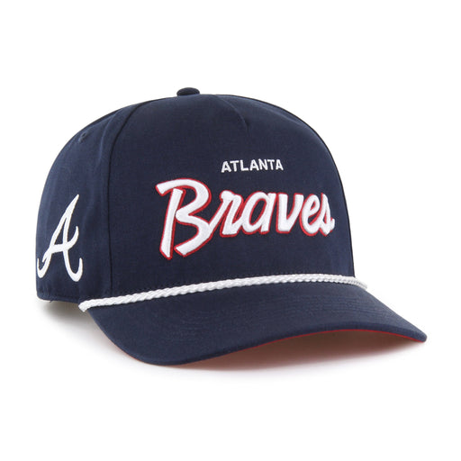 47 Brand Snapback Hat OSFM / Navy Atlanta Braves '47 Crosstown Script Hitch Navy Adjustable Snapback Hat