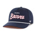 47 Brand Snapback Hat OSFM / Navy Atlanta Braves '47 Crosstown Script Hitch Navy Adjustable Snapback Hat