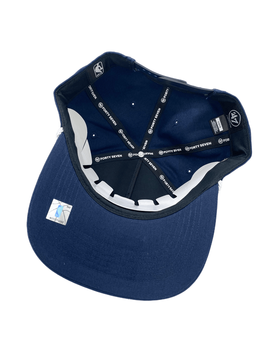 47 Brand Snapback Hat OSFM / Navy Denver Nuggets '47 Crosstown Script Hitch Navy Adjustable Snapback Hat