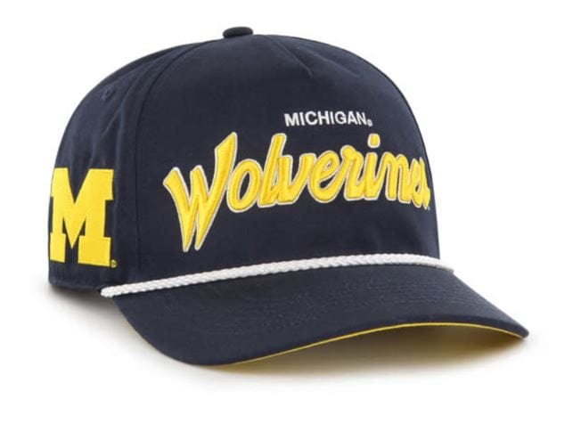 47 Brand Snapback Hat OSFM / Navy Michigan Wolverines '47 Crosstown Script Hitch Navy Adjustable Snapback Hat