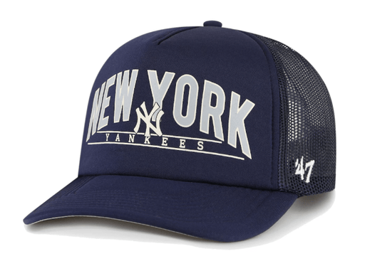 47 Brand Snapback Hat OSFM / Navy New York Yankees '47 Navy Backhaul Trucker Adjustable Snapback Hat - Men's