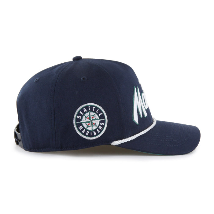 Adult Seattle Mariners '47 Crosstown Script Hitch Navy Adjustable Snapback Hat - Men's