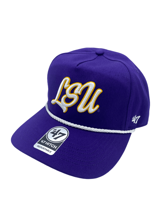 Adult LSU Tigers 47 Overhand Hitch Purple Adjustable Snapback Hat M