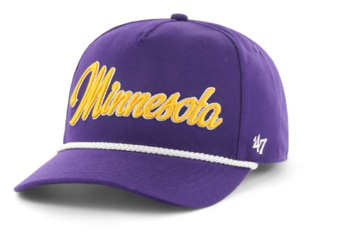 47 Brand Snapback Hat OSFM / Purple Minnesota Vikings '47 Overhand Hitch Purple Adjustable Snapback Hat