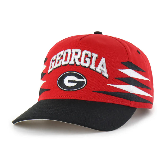 47 Brand Snapback Hat OSFM / Red Adult Georgia Bulldogs '47 Red Diamond Cut Hitch Adjustable Snapback Hat - Men's