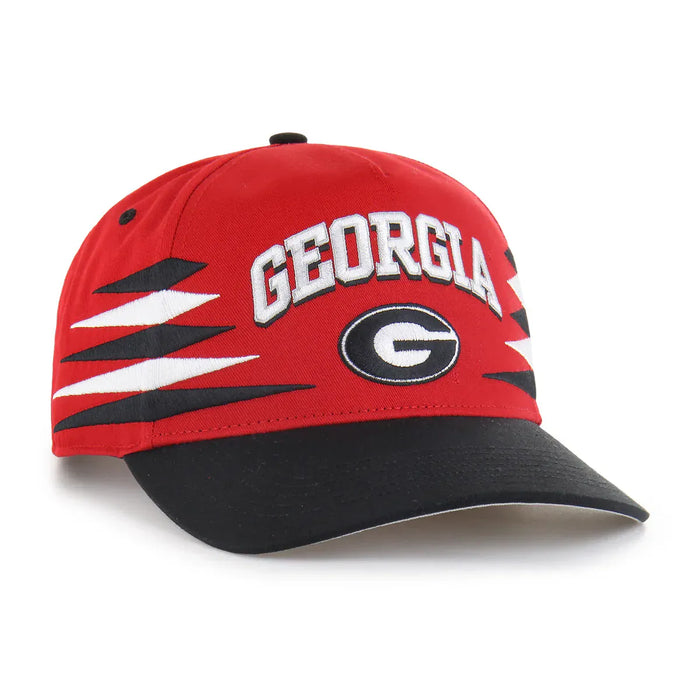 47 Brand Snapback Hat OSFM / Red Adult Georgia Bulldogs '47 Red Diamond Cut Hitch Adjustable Snapback Hat - Men's