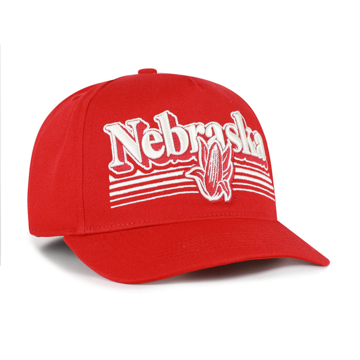 47 Brand Snapback Hat OSFM / Red Adult Nebraska Cornhuskers '47 Script Fade Hitch Red Adjustable Snapback Hat - Men's