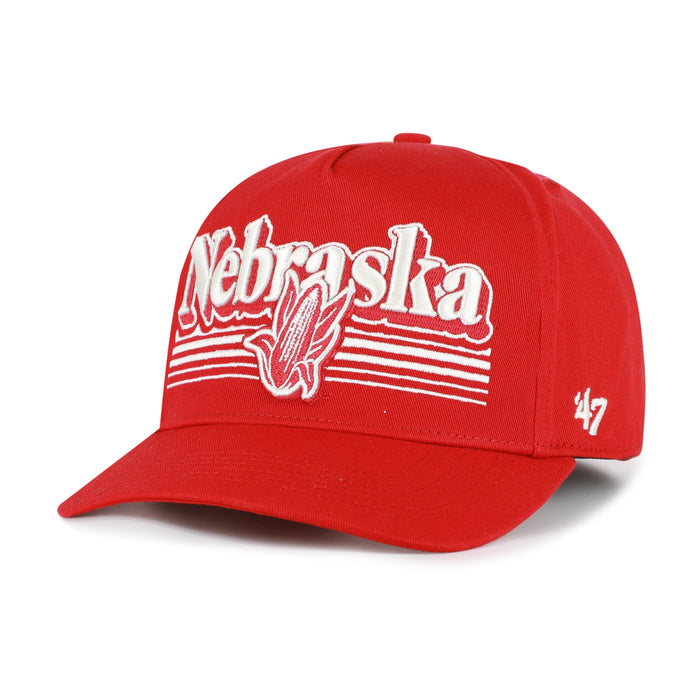47 Brand Snapback Hat OSFM / Red Adult Nebraska Cornhuskers '47 Script Fade Hitch Red Adjustable Snapback Hat - Men's