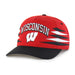 47 Brand Snapback Hat OSFM / Red Adult Wisconsin Badgers '47 Red Diamond Cut Hitch Adjustable Snapback Hat - Men's