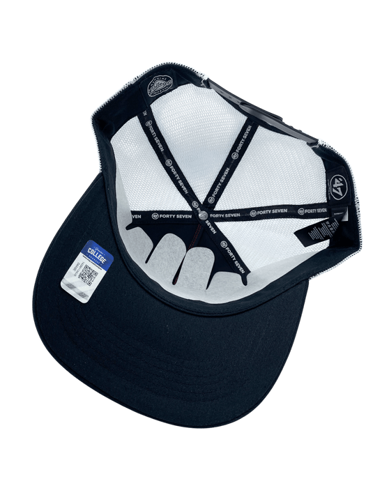 Adult Georgia Bulldogs '47 Red/Black Stripe Mesh Hitch Adjustable Snapback Hat - Men's