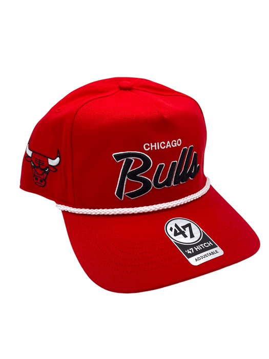 47 Brand Snapback Hat OSFM / Red Chicago Bulls '47 Crosstown Script Hitch Red Adjustable Snapback Hat