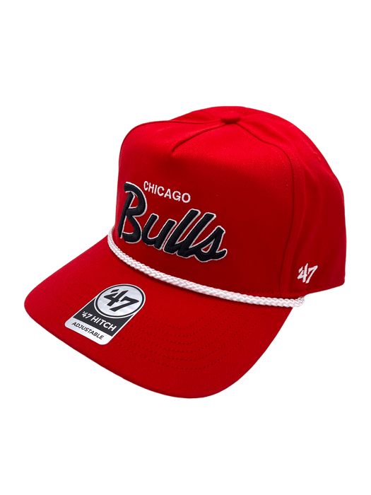 47 Brand Snapback Hat OSFM / Red Chicago Bulls '47 Crosstown Script Hitch Red Adjustable Snapback Hat