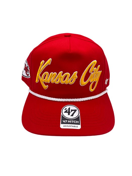 47 Brand Snapback Hat OSFM / Red Kansas City Chiefs '47 Overhand Hitch Red Adjustable Snapback Hat