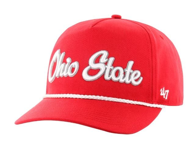 47 Brand Snapback Hat OSFM / Red Ohio State Buckeyes '47 Overhand Hitch Red Adjustable Snapback Hat