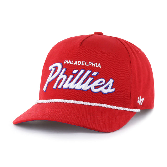 47 Brand Snapback Hat OSFM / Red Philadelphia Phillies '47 Crosstown Script Hitch Red Adjustable Snapback Hat