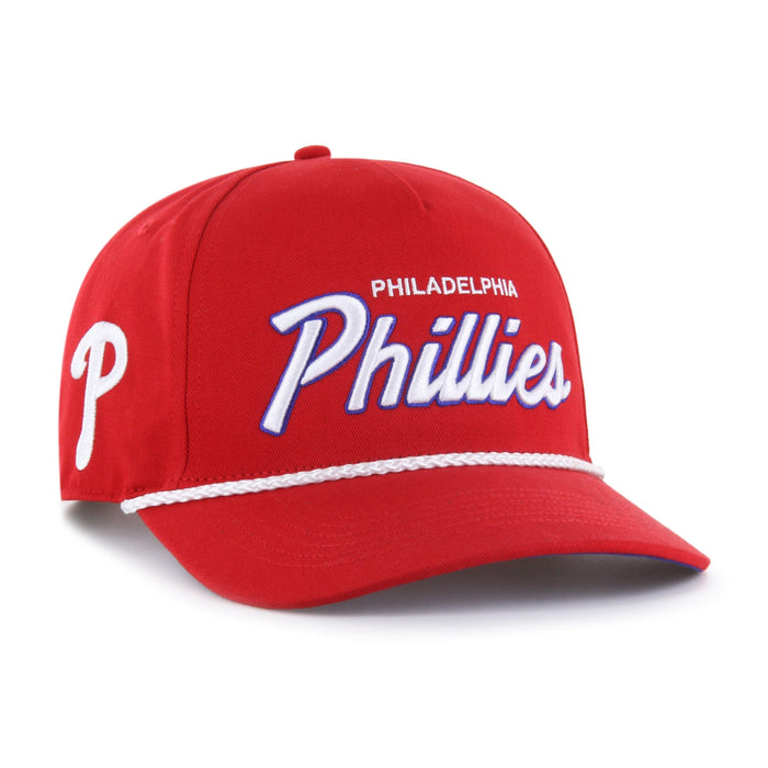 47 Brand Snapback Hat OSFM / Red Philadelphia Phillies '47 Crosstown Script Hitch Red Adjustable Snapback Hat