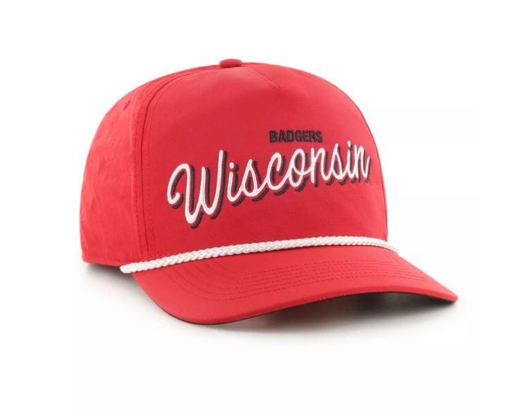 47 Brand Snapback Hat OSFM / Red Wisconsin Badgers '47 Brrr Fairway Hitch Red Adjustable Snapback Hat