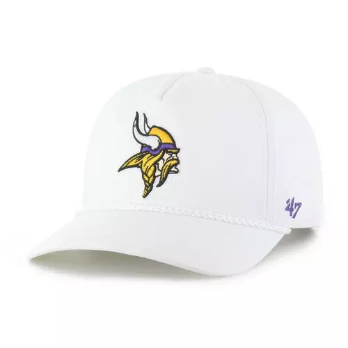 47 Brand Snapback Hat OSFM / White Adult Minnesota Vikings '47 White Rope Hitch Hat