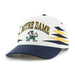 47 Brand Snapback Hat OSFM / White Adult Notre Dame Fighting Irish '47 White Diamond Cut Hitch Adjustable Snapback Hat - Men's