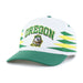 47 Brand Snapback Hat OSFM / White Adult Oregon Ducks '47 White Diamond Cut Hitch Adjustable Snapback Hat - Men's