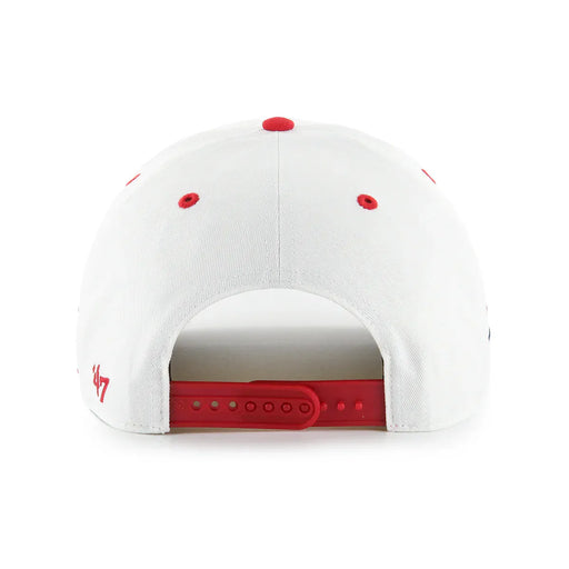 47 Brand Snapback Hat OSFM / White Adult Wisconsin Badgers '47 White Diamond Cut Hitch Adjustable Snapback Hat - Men's