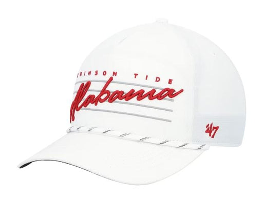 Alabama Crimson Tide '47 White Downburst Hitch Adjustable Snapback Hat