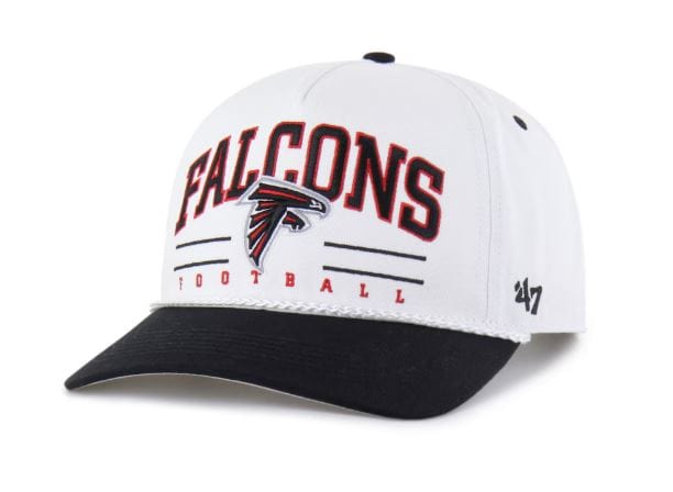 Adult Atlanta Falcons '47 White/Black Roscoe 2 Tone Hitch Adjustable Snapback Hat - Men's