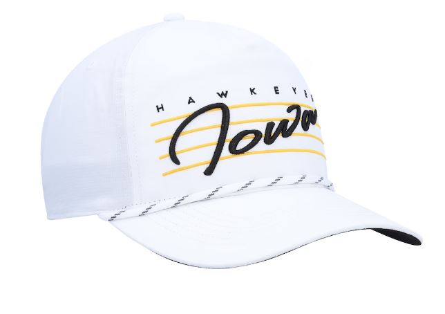 47 Brand Snapback Hat OSFM / White Iowa Hawkeyes '47 White Downburst Hitch Adjustable Snapback Hat