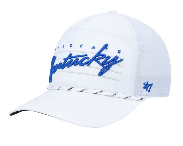 47 Brand Snapback Hat OSFM / White Kentucky Wildcats '47 White Downburst Hitch Adjustable Snapback Hat