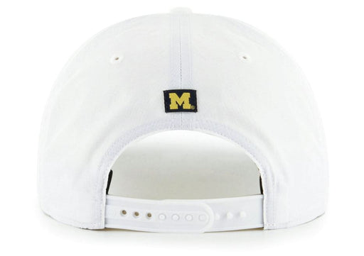 47 Brand Snapback Hat OSFM / White Michigan Wolverines '47 White Downburst Hitch Adjustable Snapback Hat