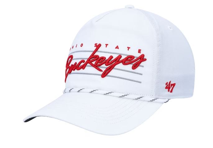 47 Brand Snapback Hat OSFM / White Ohio State Buckeyes '47 White Downburst Hitch Adjustable Snapback Hat