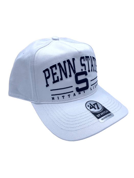 47 Brand Snapback Hat OSFM / White Penn State Nittany Lions '47 White Roscoe Hitch Adjustable Snapback Hat