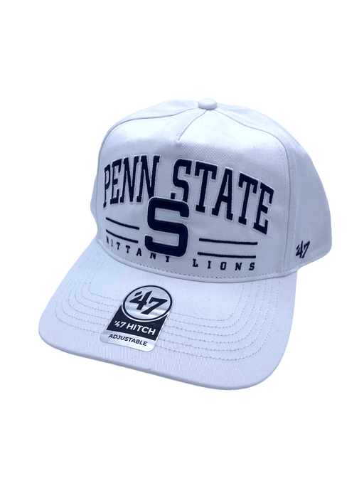 Penn State Nittany Lions '47 White Roscoe Hitch Adjustable Snapback Hat