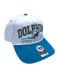 Adult Miami Dolphins '47 White/Teal Roscoe 2 Tone Hitch Adjustable Snapback Hat - Men's