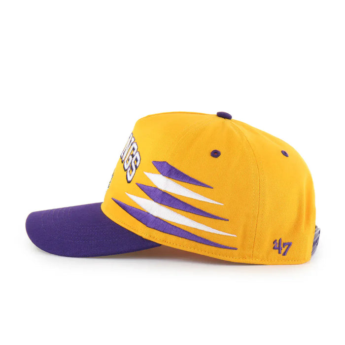 47 Brand Snapback Hat OSFM / Yellow Adult Minnesota Vikings '47 Yellow Diamond Cut Hitch Adjustable Snapback Hat - Men's