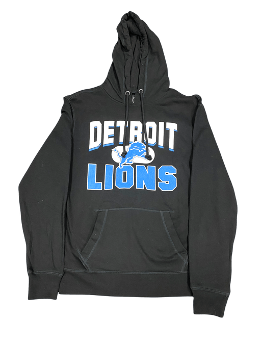 47 Brand Sweatshirts Adult Detroit Lions '47 Black Counter Strike Hooded Sweatshirt - Men's