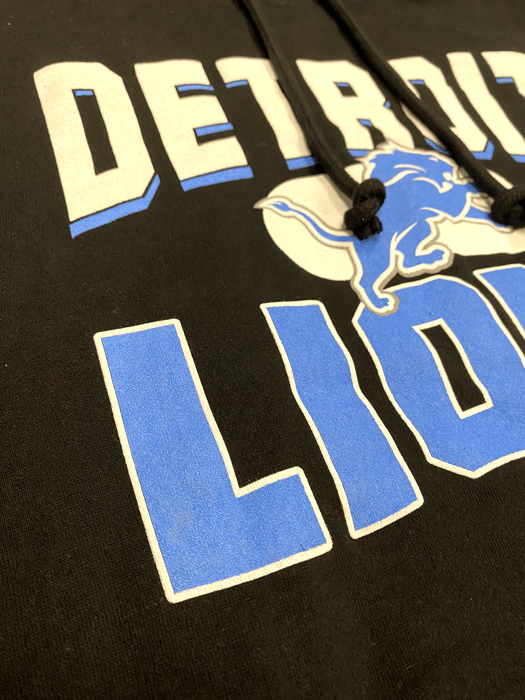 47 Brand Sweatshirts Adult Detroit Lions '47 Black Counter Strike Hooded Sweatshirt - Men's